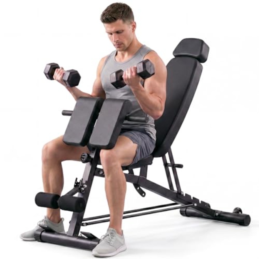 Home Gym Leg Extension - Home gym adjustable weight bench: steel,