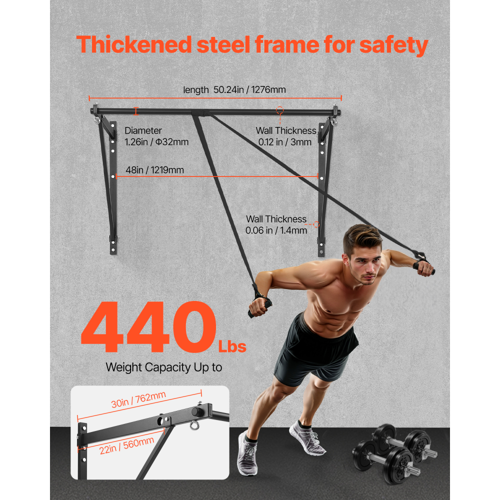 Home Gym Wall - Ye Wall Mounted Heavy Duty Pull