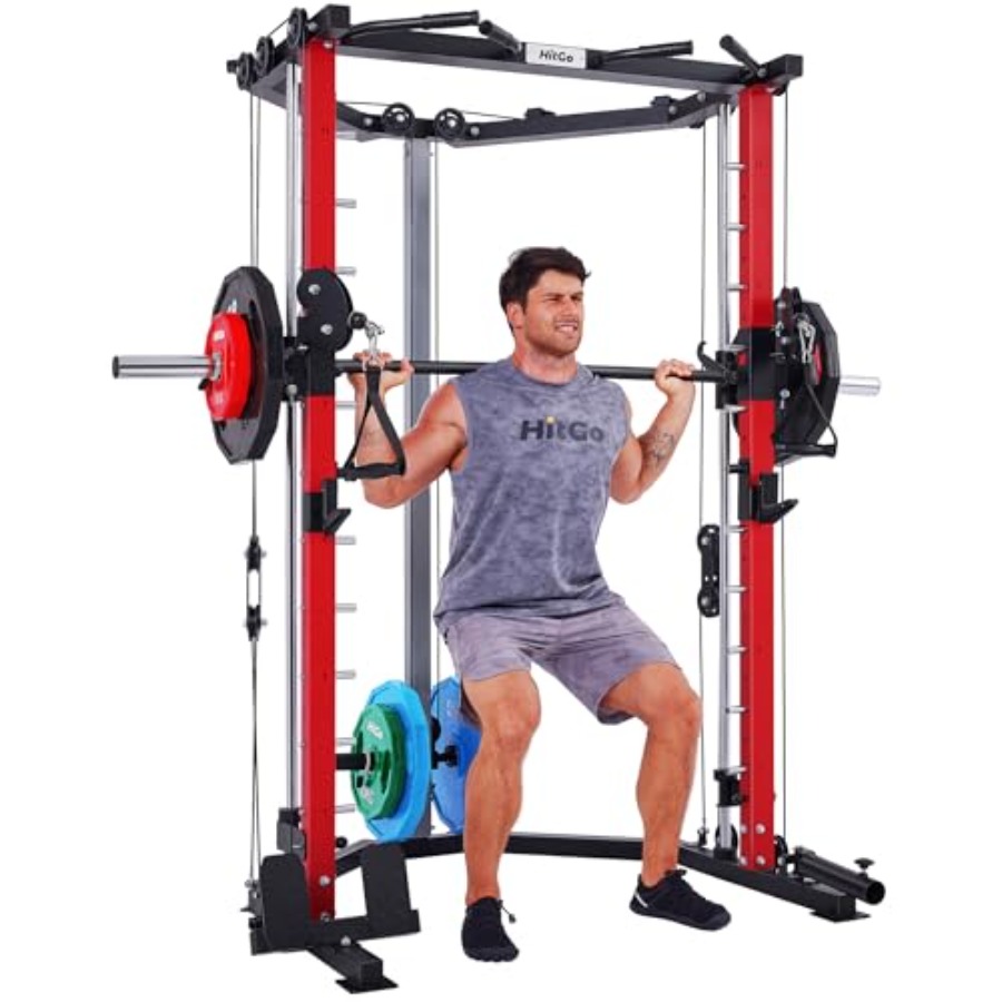 Home Gym Design - All-in-One Power Cage with Pulley System