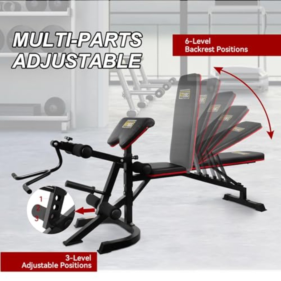Adjustable Weight Bench, Worko - Home Gym Leg Extension recensione e prezzo