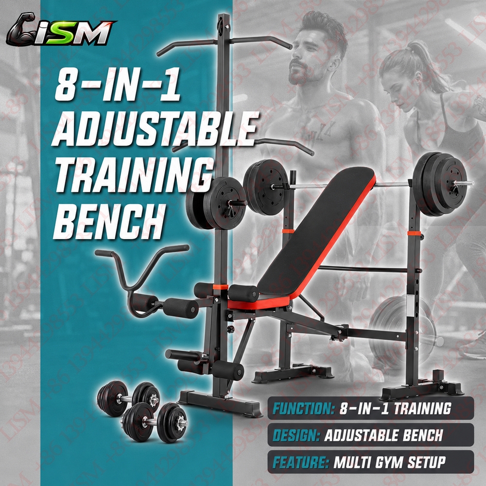 8-in-1 Adjustable Weight Bench - Home Gym Leg Extension recensione e prezzo