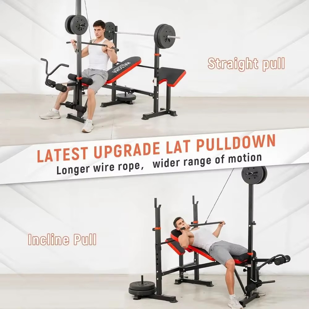 8-in-1 Adjustable Weight Bench - Home Gym Leg Extension recensione e prezzo