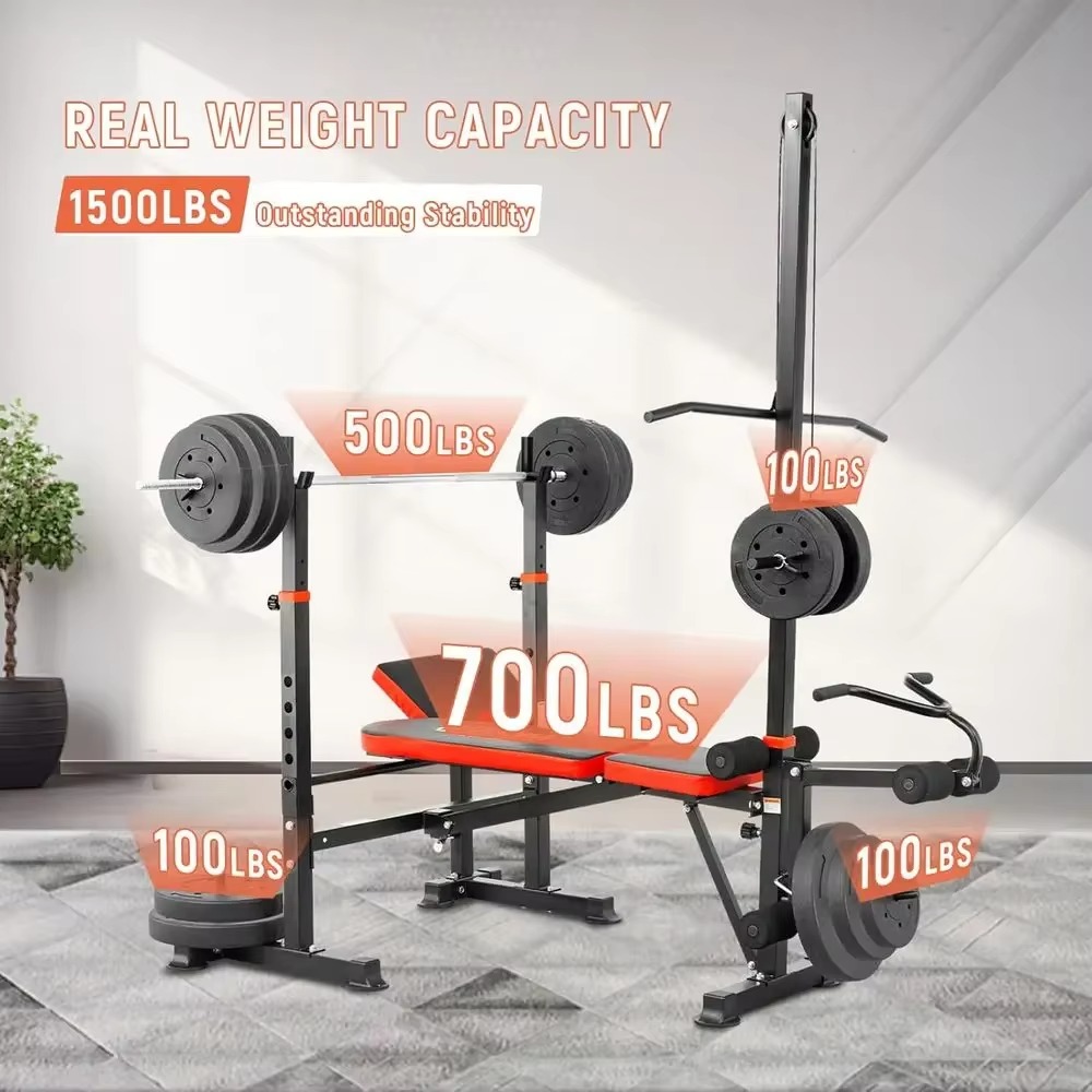 8-in-1 Adjustable Weight Bench - Home Gym Leg Extension recensione e prezzo