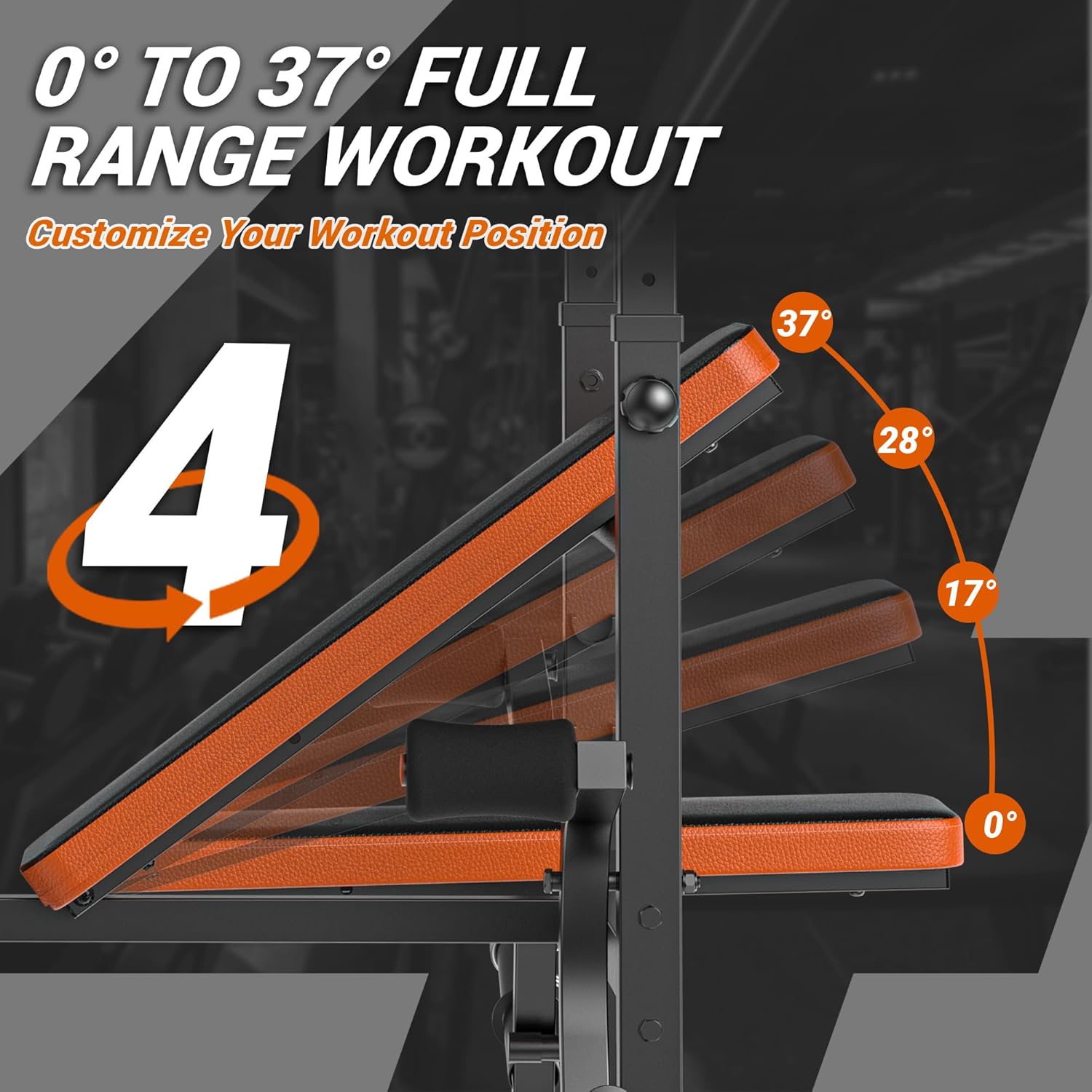 6-in-1 Weight Bench 770LBS wit - Home Gym Leg Extension recensione e prezzo