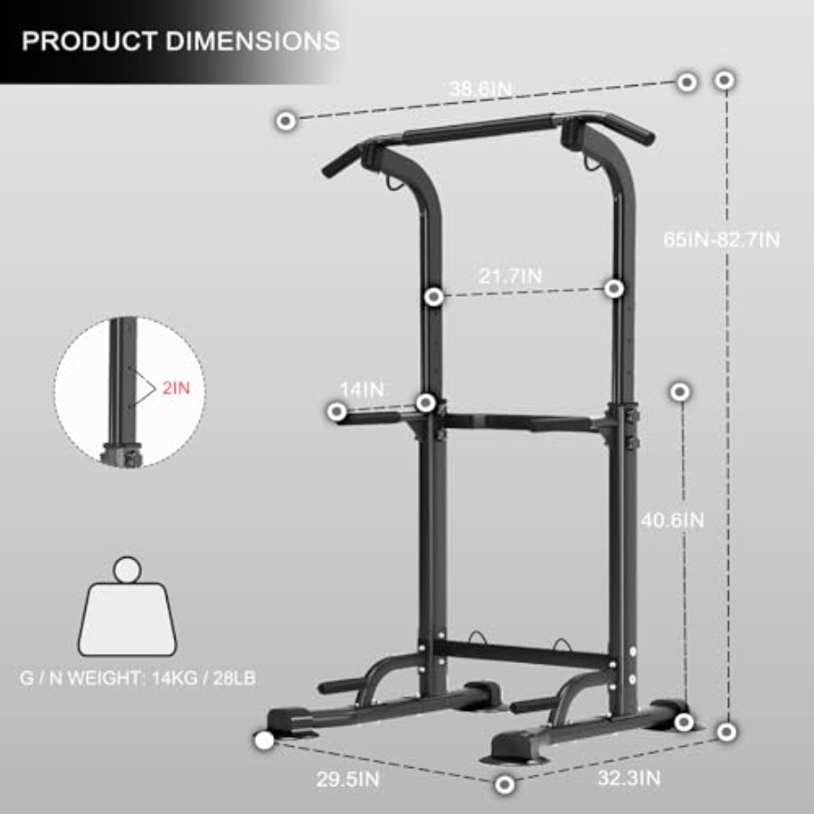 Power Tower Pull Up Bar Height - Home Gym Design recensione e prezzo