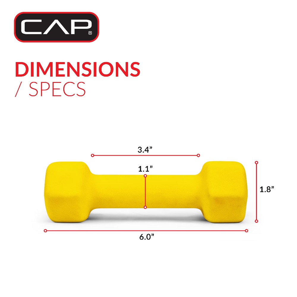 Neoprene Dumbbell 2lb Weight f - Home Gym Yellow recensione e prezzo