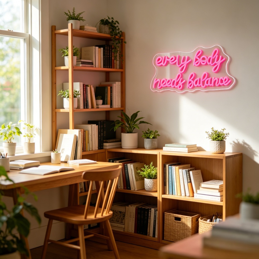 Neon Sign Everybody Needs Bala - Home Gym Yoga Studio recensione e prezzo