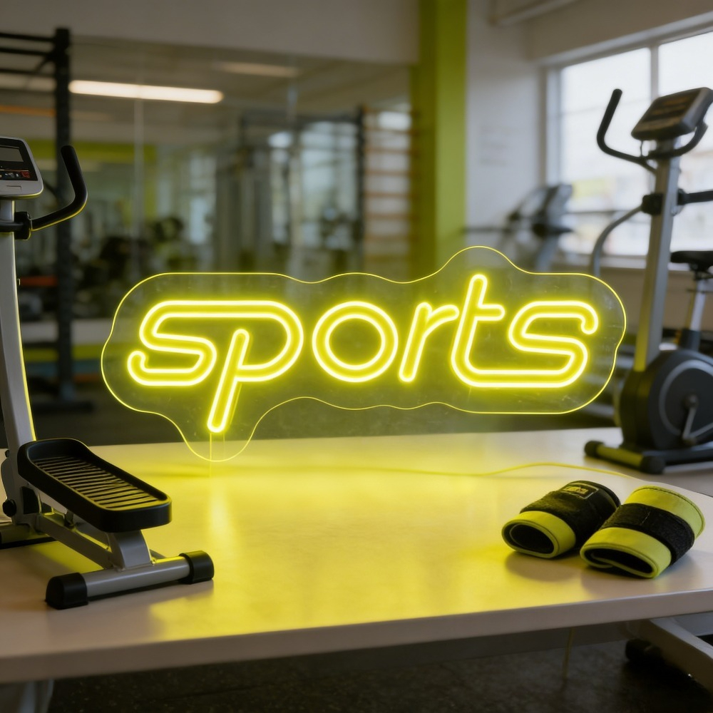 Sports Yellow LED Neon Light D - Home Gym Yellow recensione e prezzo