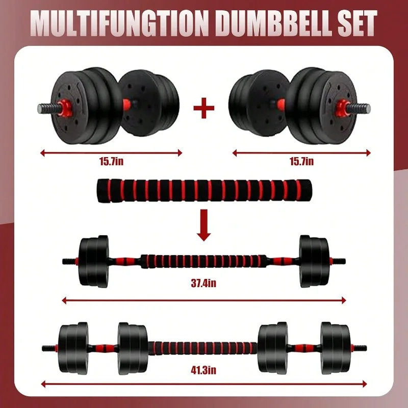 44lbs Adjustable Dumbbell Set, - Push Up Stand Bar recensione e prezzo