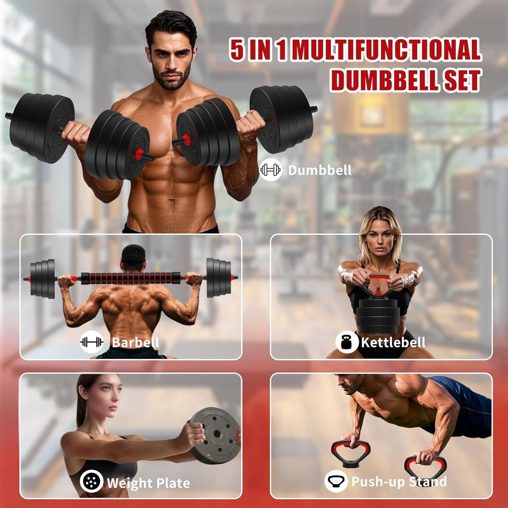 4-in-1 Adjustable Dumbbells Se - Push Up Stand Bar recensione e prezzo
