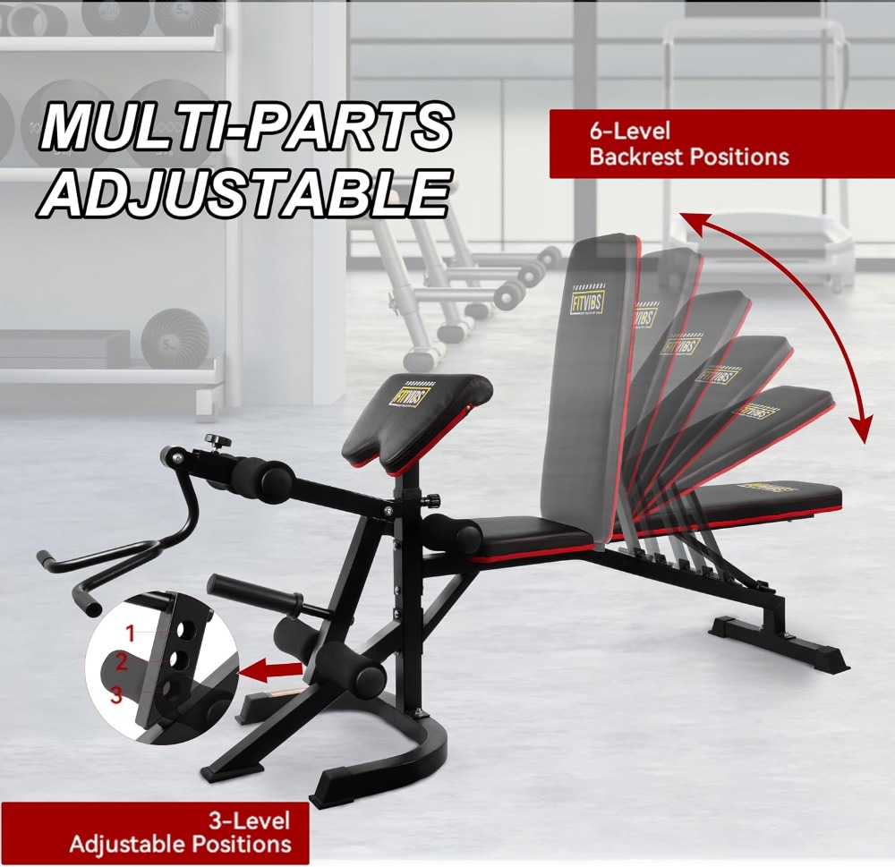 Adjustable Weight Bench for Ho - Home Gym Leg Extension recensione e prezzo