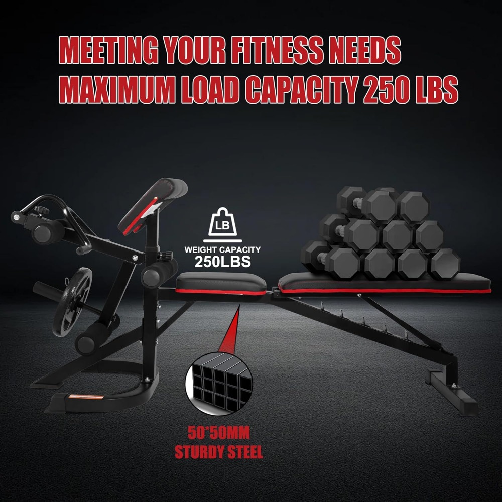 Adjustable Weight Bench for Ho - Home Gym Leg Extension recensione e prezzo