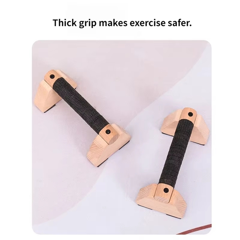 1 Pair Wooden Push Up Bar, for - Push Up Stand Bar recensione e prezzo