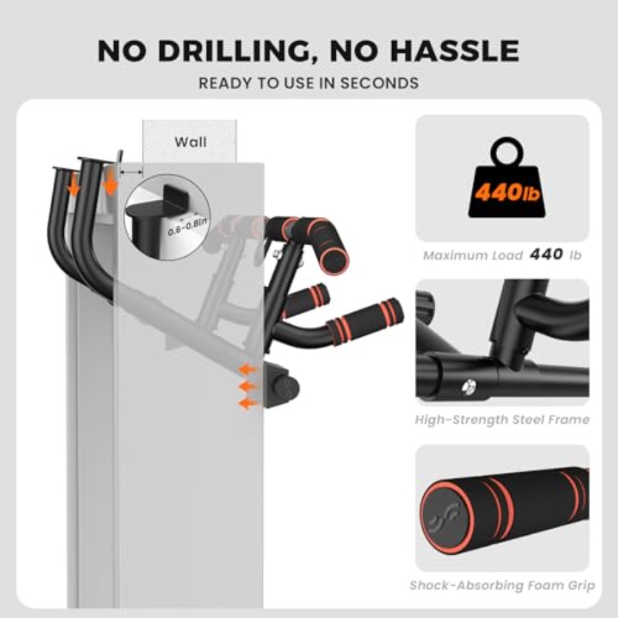 Doorway pull-up bar for home g - Home Gym Design recensione e prezzo
