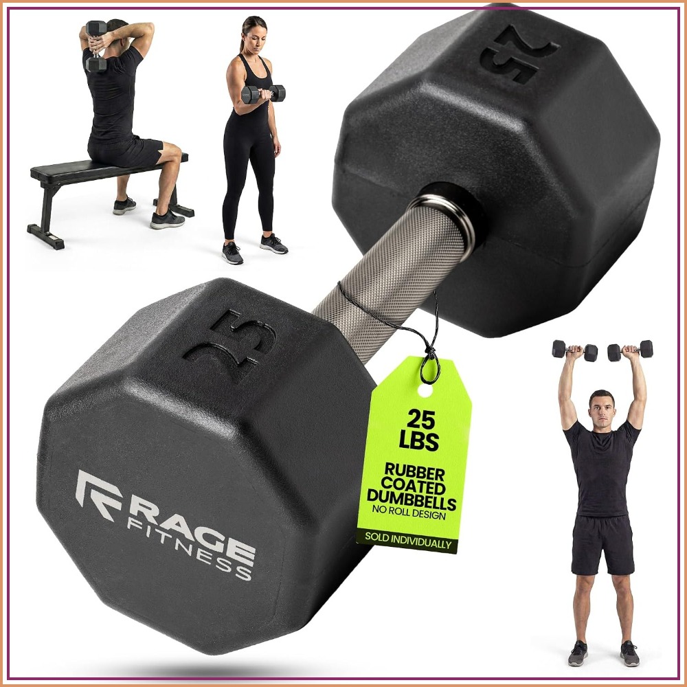 Rubber Coated Dumbbells - No R - Home Gym Design recensione e prezzo